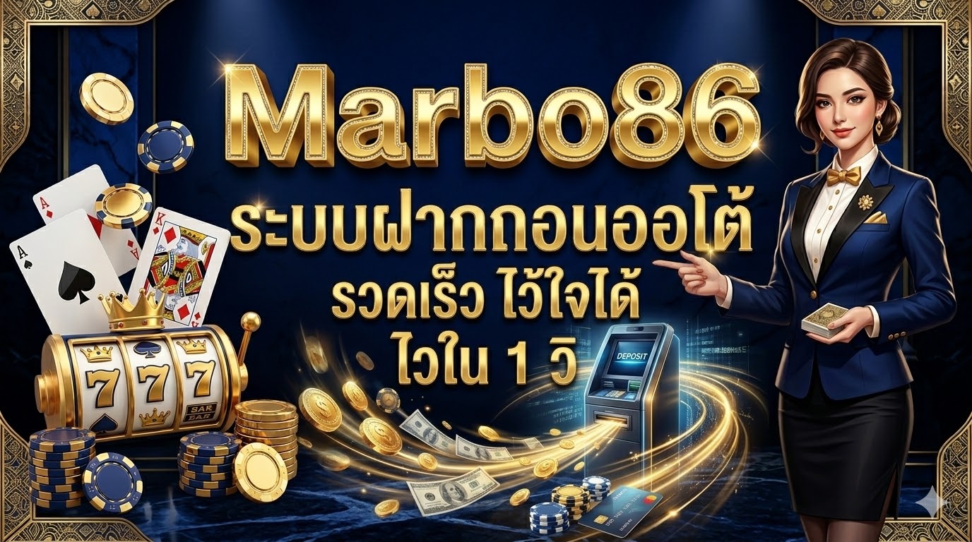 ระบบฝากถอนออโต้ของ Marbo86 รวดเร็ว ไว้ใจได้ ไวใน 1 วิ